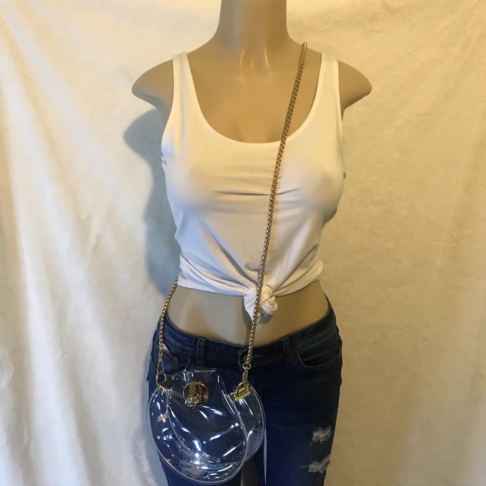Clear Circle Crossbody Bag